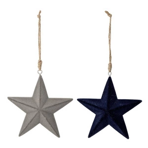 Zestaw 2 szt. ozdób świątecznych metal mosiądz 82048451