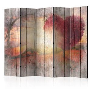 Parawan 5-częściowy - Jesienna miłość II [Room Dividers]