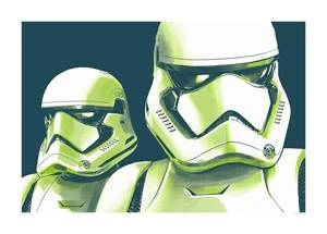 Obraz ścienny Star Wars Faces Stormtrooper WB172