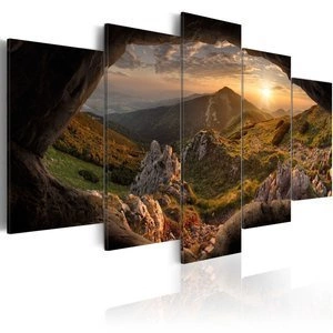 Obraz - Zachód słońca w dolinie