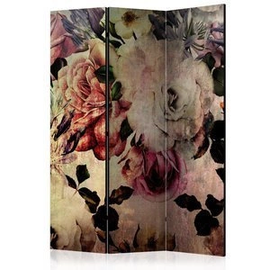 Parawan 3-częściowy - Kwiaty nostalgii [Room Dividers]