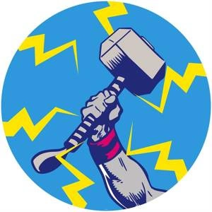 Fototapeta ścienna Avengers Thor's Hammer Pop Art DD1-056