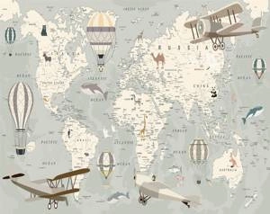 Fototapeta Walltastic 46726 Mapa świata