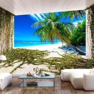 Fototapeta - Plaża i bluszcz