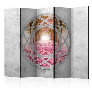Parawan 5-częściowy - Zaczarowane okno II [Room Dividers]