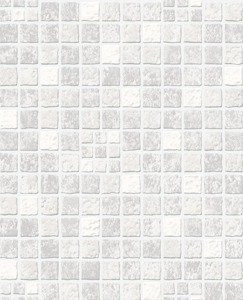 Tapeta winylowa zmywalna biała szara płytki kamień