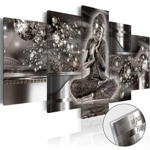 Obraz na szkle akrylowym - Srebrny spokój [Glass]