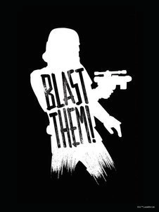 Obraz ścienny Star Wars Silhouette Quotes Stormtrooper WB-SW-020