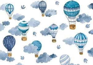 Fototapeta ścienna dla dzieci - balony w chmurach 24