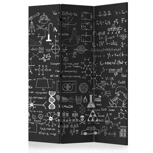 Parawan 3-częściowy - Tablica naukowa [Room Dividers]