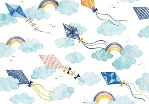 Fototapeta ścienna kolorowe latawce w chmurach 8