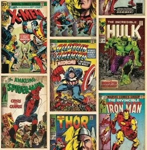 Tapeta Avengers Marvel kolorowy komiks młodzieżowa