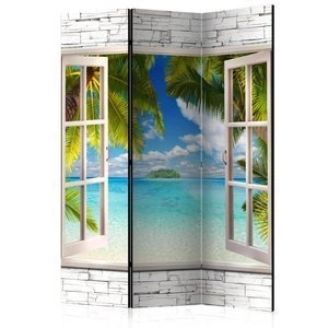 Parawan 3-częściowy - Wyspa marzeń [Room Dividers]