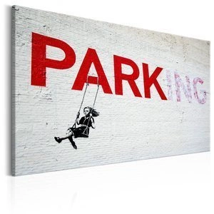 Obraz - Parking Girl Swing by Banksy