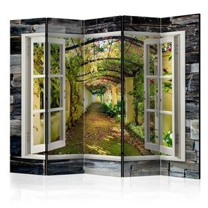 Parawan 5-częściowy - Tajemniczy ogród II [Room Dividers]