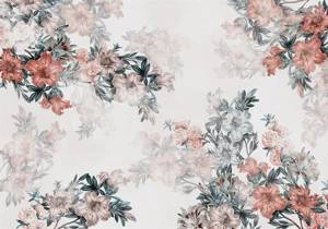 Fototapeta ścienna czerwone kwiaty we mgle 19