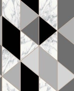 Tapeta w szaro czarne trójkąty wzory geometryczne