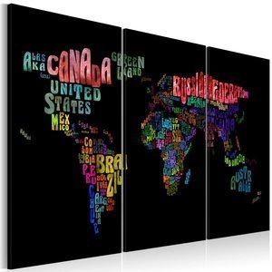 Obraz - Nazwy państw - tryptyk