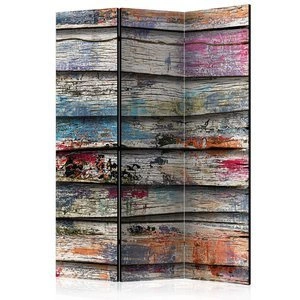 Parawan 3-częściowy - Kolorowe drewno [Room Dividers]