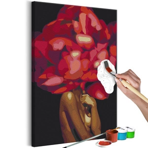 Obraz do samodzielnego malowania - Kwietna głowa