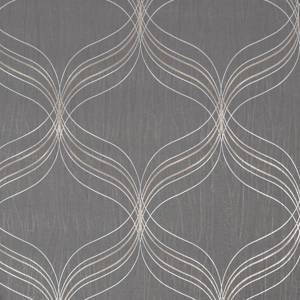 Tapeta wzór geometryczny tłoczona winylowa szara
