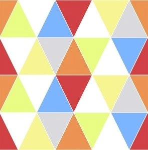 Kolorowa tapeta geometryczna dla dzieci trójkąty