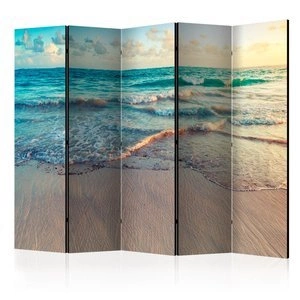 Parawan 5-częściowy - Plaża w Punta Cana II [Room Dividers]