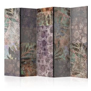 Parawan 5-częściowy - Betonowy ogród II [Room Dividers]