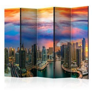 Parawan 5-częściowy - Popołudnie w Dubaju II [Room Dividers]