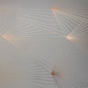 Tapeta ścienna Fan copper rose / zinc grey Erica Wakerly