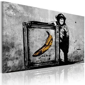 Obraz - Zainspirowane Banksym - black and white
