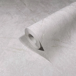 Szara tapeta winylowa metaliczny srebrny wzór