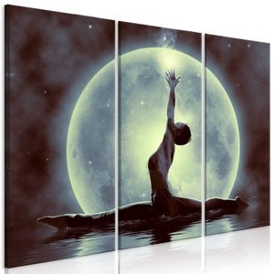 Obraz - Szpagat (3-częściowy) zielony