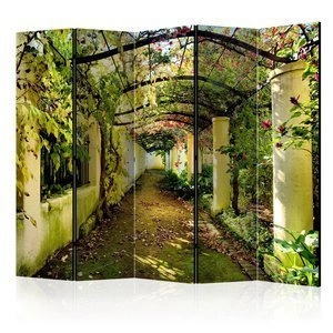 Parawan 5-częściowy - Romantyczny ogród II [Room Dividers]