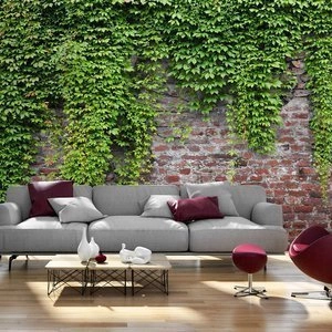 Fototapeta - Cegły i bluszcz