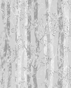 Szara tapeta z motywem pni drzew las gałązki