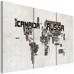 Obraz - mapa - po włosku