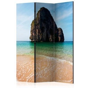 Parawan 3-częściowy - Rock formation by shoreline, Andaman Sea, Thailand [Room Dividers]