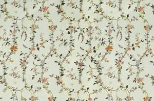 Fototapeta ścienna z roślinnym wzorem kwiaty na zielonym tle V121-3