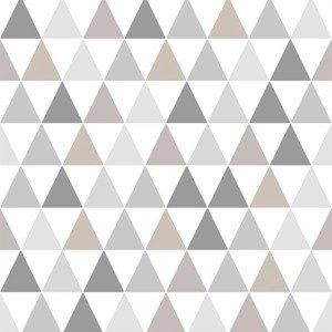 Tapeta winylowa trójkąty geometryczna skandynawska