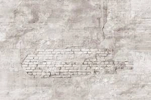 Fototapeta ścienna Stara zniszczona ceglana ściana szara V126-2