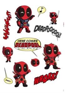 Naklejki samoprzylepne 14072h Deadpool Cute