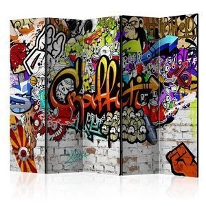 Parawan 5-częściowy - Kolorowy styl [Room Dividers]