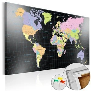 Obraz na korku - Królestwo człowieka  [Mapa korkowa]