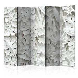 Parawan 5-częściowy - Alabastrowy ogród II [Room Dividers]