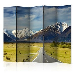 Parawan 5-częściowy - Southern Alps, New Zealand II [Room Dividers]