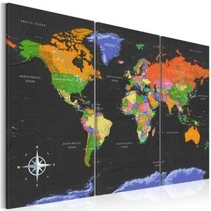 Obraz - Mapy: Ciemna głębia