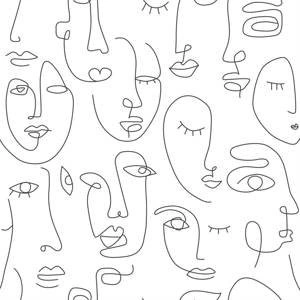 Tapeta ścienna Esta Home 139145 Black & White with a splash of gold