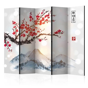 Parawan 5-częściowy - Góra Fudżi II [Room Dividers]