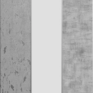 Tapeta winylowa szaro srebrne pasy efekt przetarć